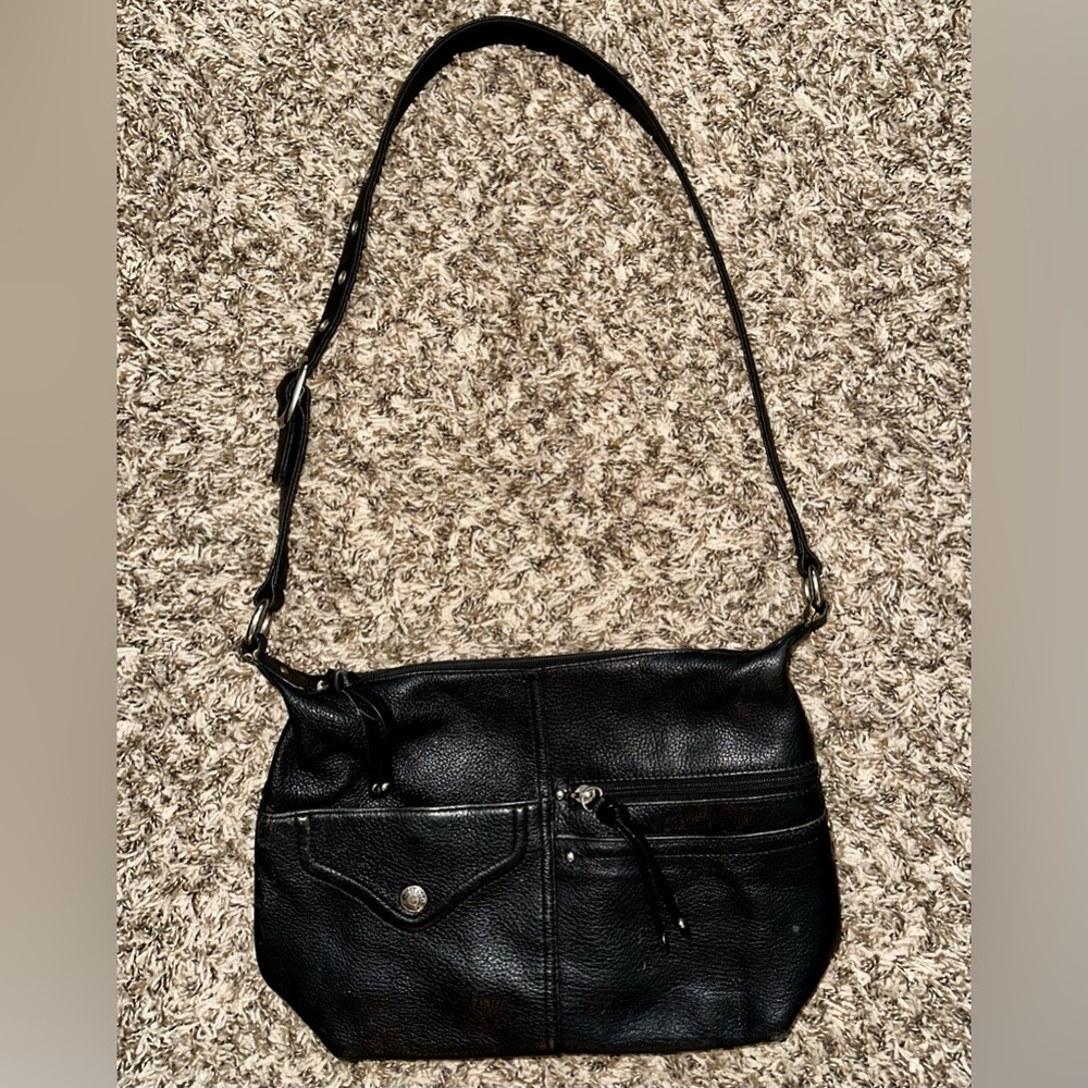 Stone & Co. Black Leather Shoulder Bag